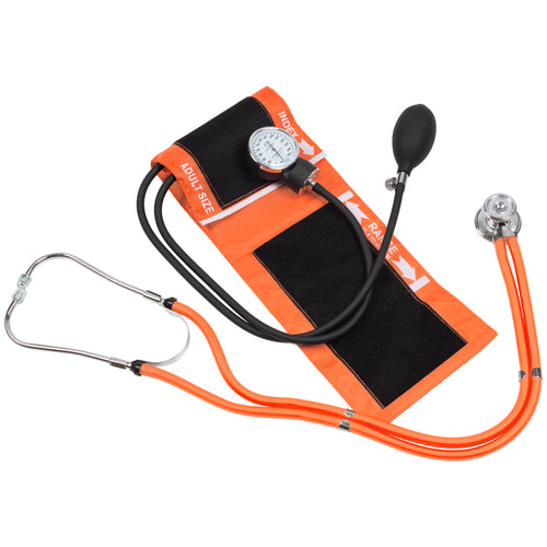 Blood Pressure Cuff with Stethoscope (Orange) - Eco Medix